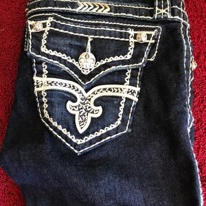 Rock Revival Dark Skinny Jeans perfect condition